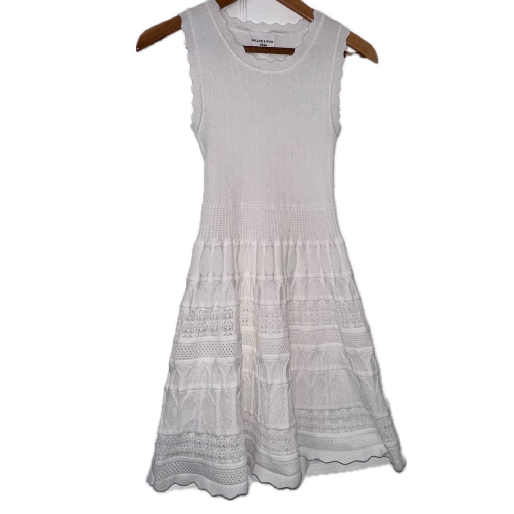 Willow and Wind White Sleeveless Dress